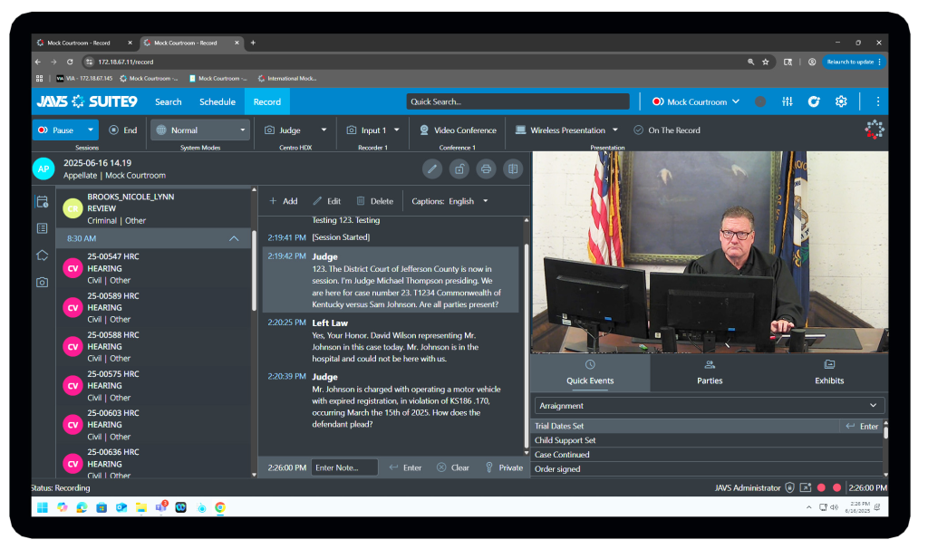 Suite9 Court Software