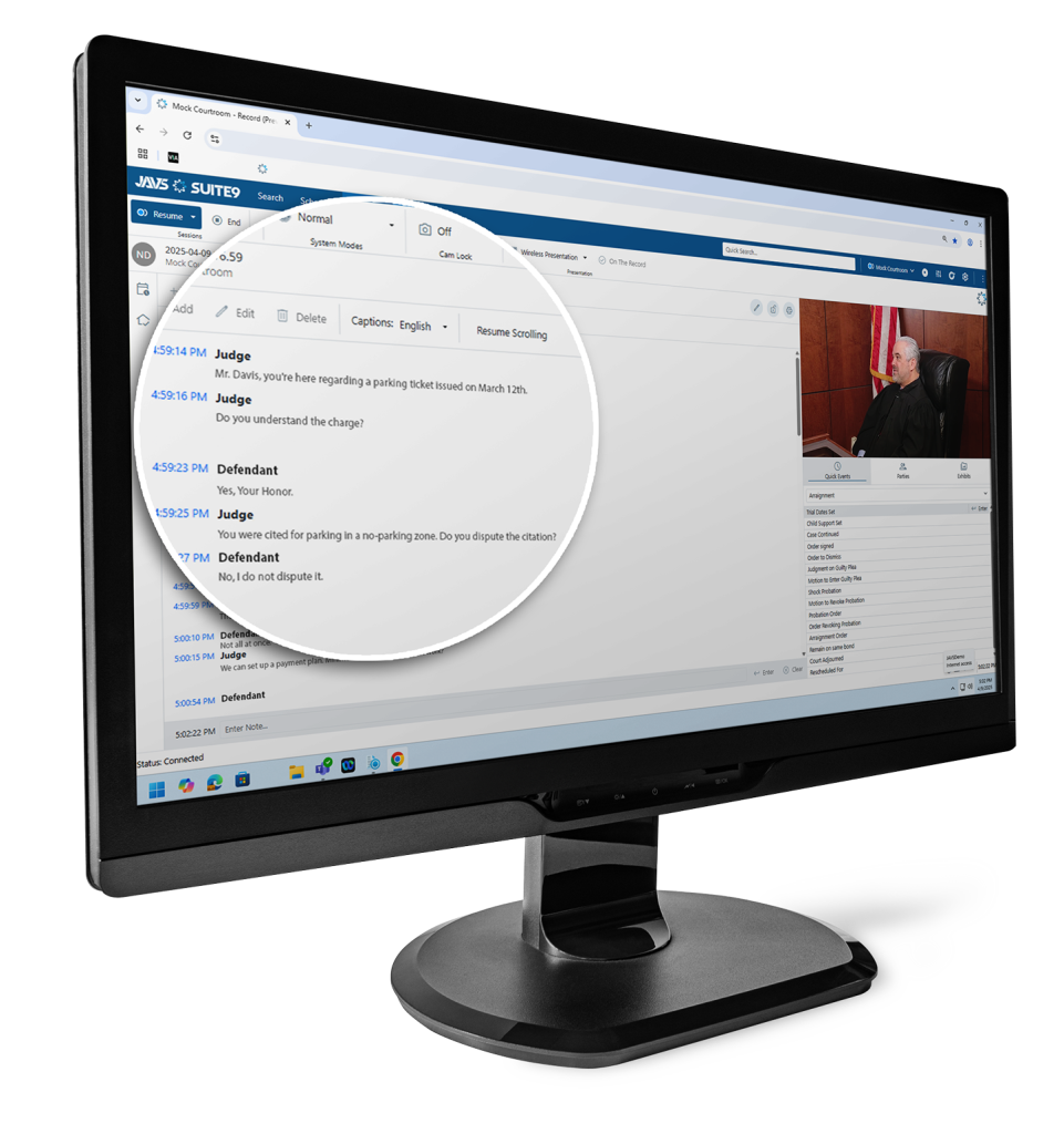 JAVS Suite 9 Live Captioning