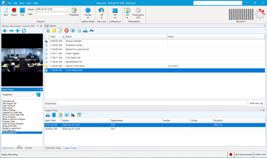 AutoLog Overview